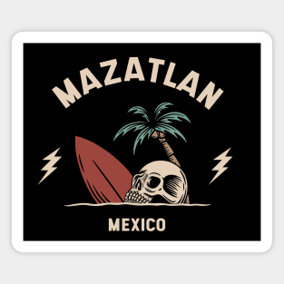 Vintage Surfing Mazatlan, Mexico Magnet